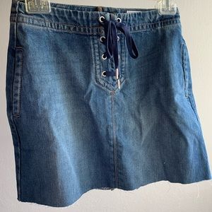 cutest denim skirt!